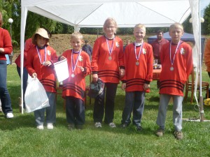 Druhé místo v kategorii mladší